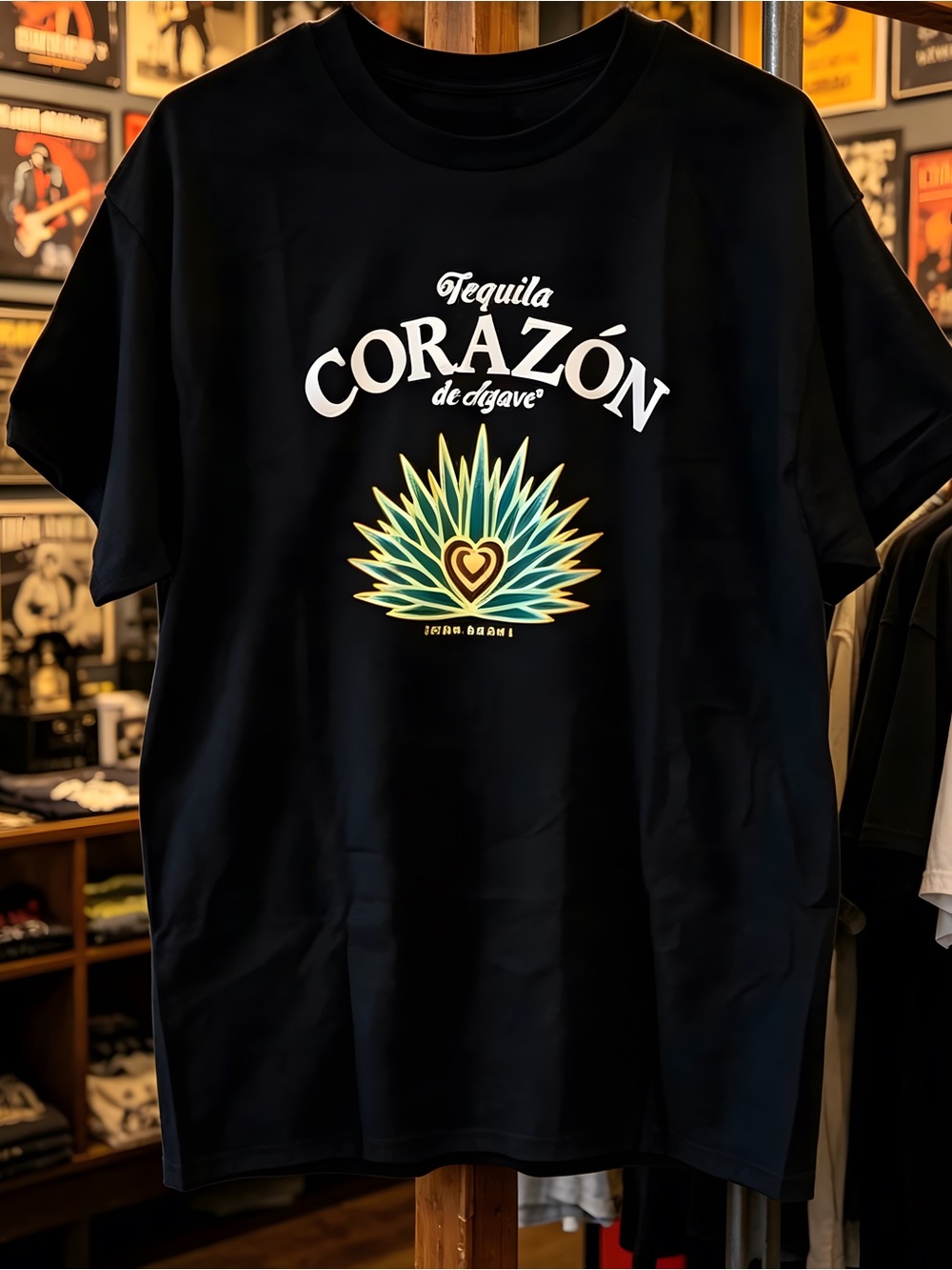 Tequila Corazón Black Cinco T-Shirt